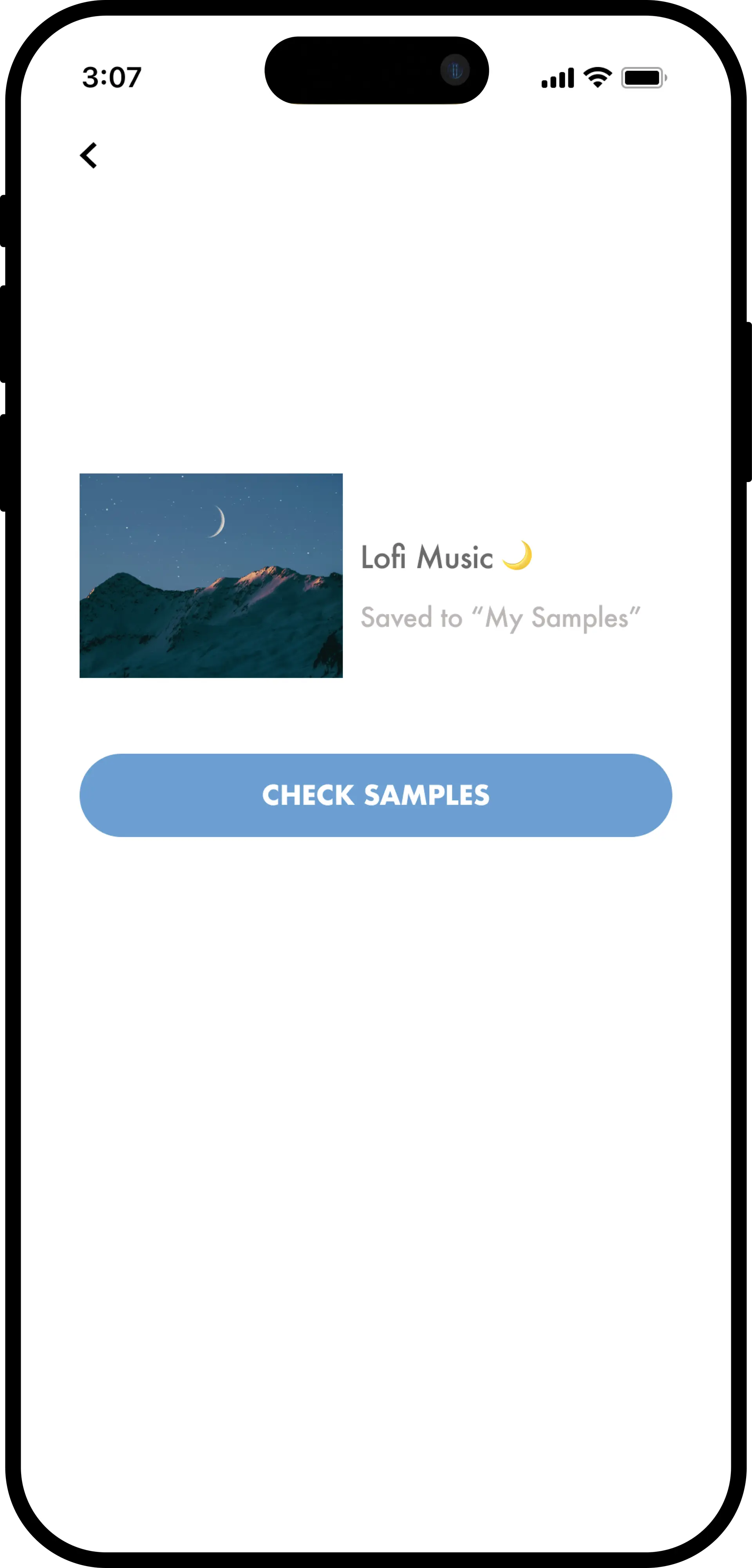 A live phone screen showing app interactions.