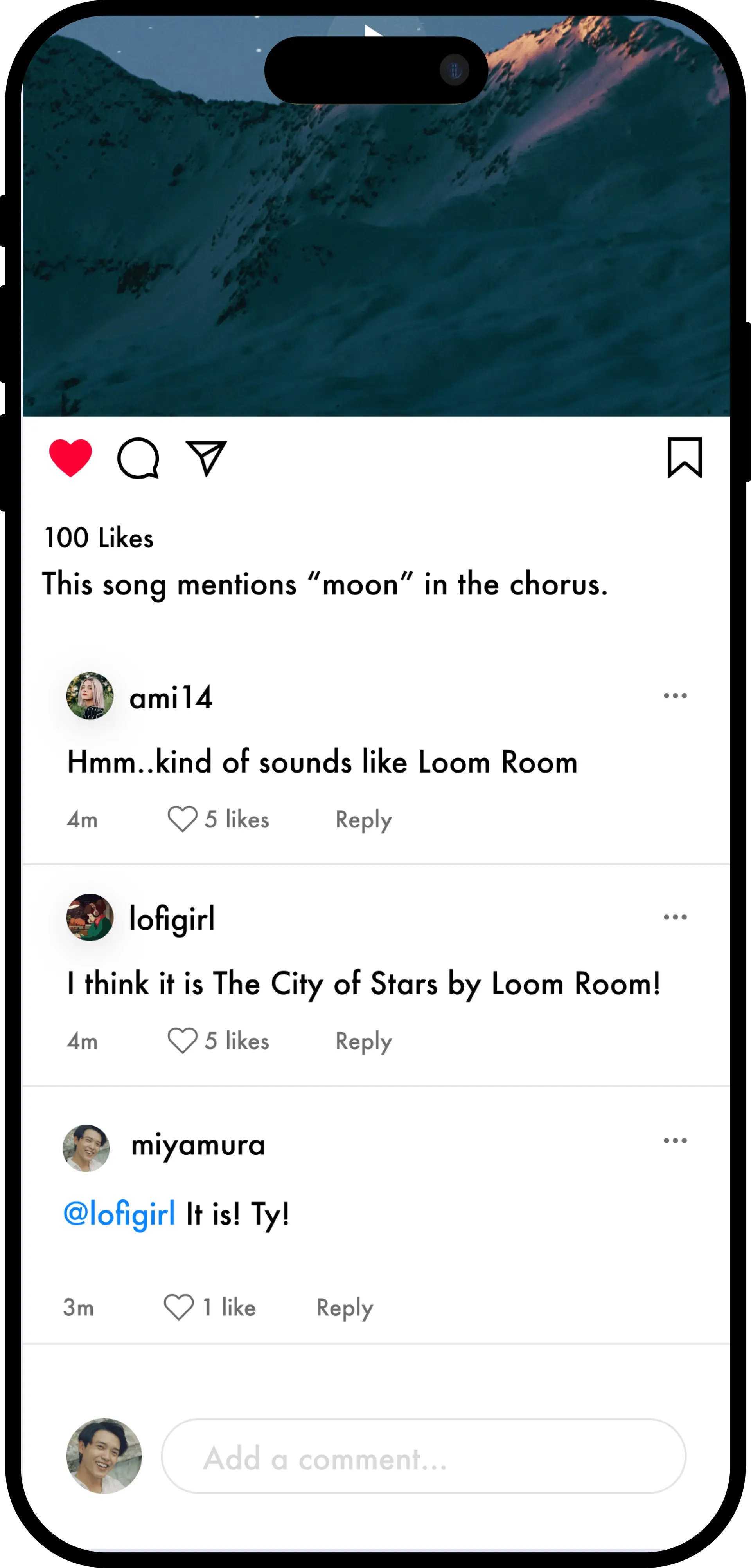 A live phone screen showing app interactions.